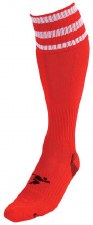 Precision Pro Football Sock (Red White) Uk Size Mens 7-11